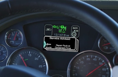 Drivers receive service alerts following a remote diagnosis.