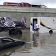 Government officials in Houston are asking volunteers with lifted trucks to help in rescue efforts. See video below of this Good Samaritan tow.