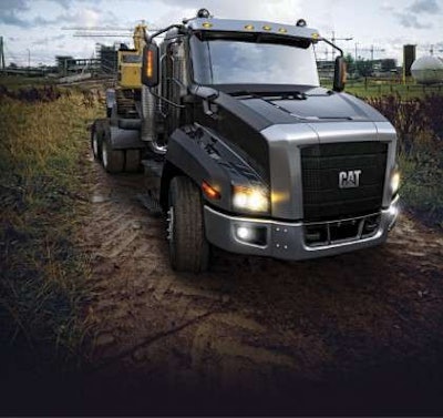 Caterpillar’s vocational trucks could be spec’d with the MaxxForce 13 engine. Caterpillar announced last year that it was discontinuing its vocational line-up.