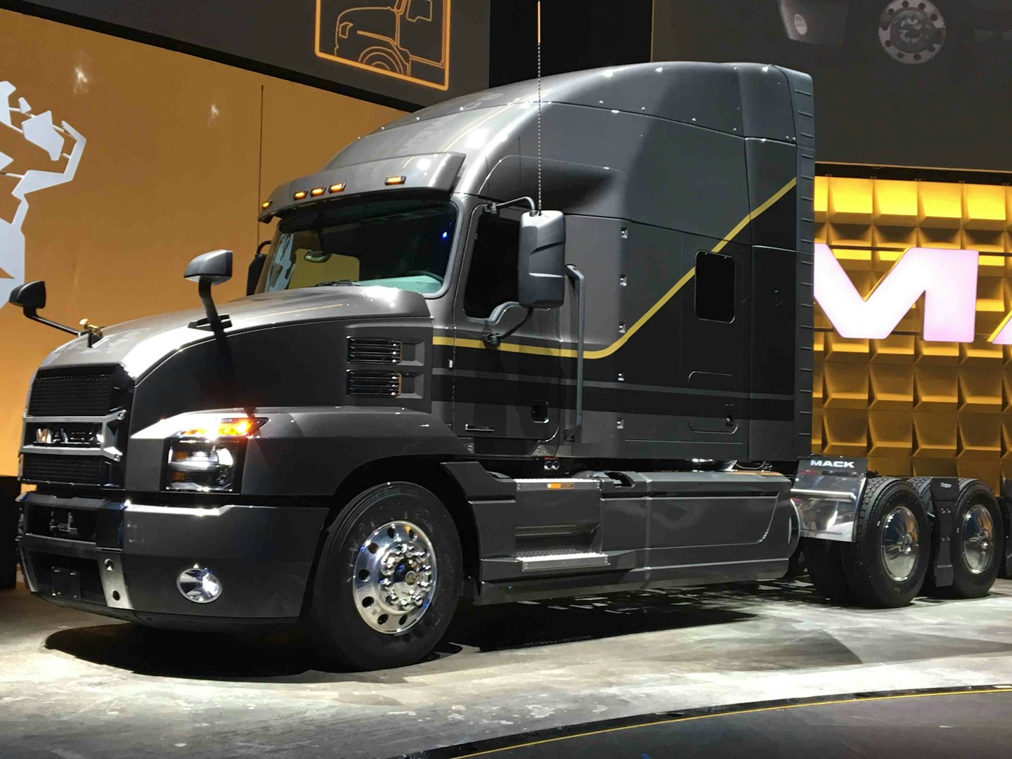 Mack Truck on Display Room Floor