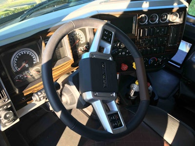 An updated automotive-inspired interior design keeps everything around the driver.