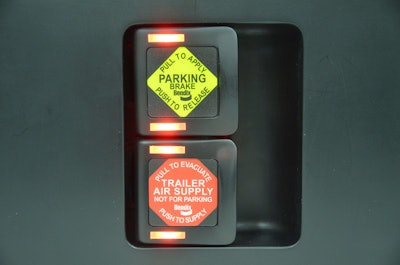 The Intellipark system replaces traditional push-and-pull buttons.