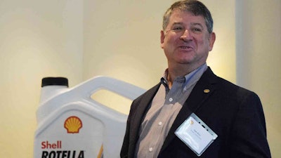 Shell Rotella’s Dan Arcy spoke to trucking industry press Wednesday, detailing updates on the deployment of CK-4 and FA-4 oils.