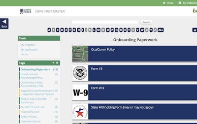 Onboarding First Master screen view