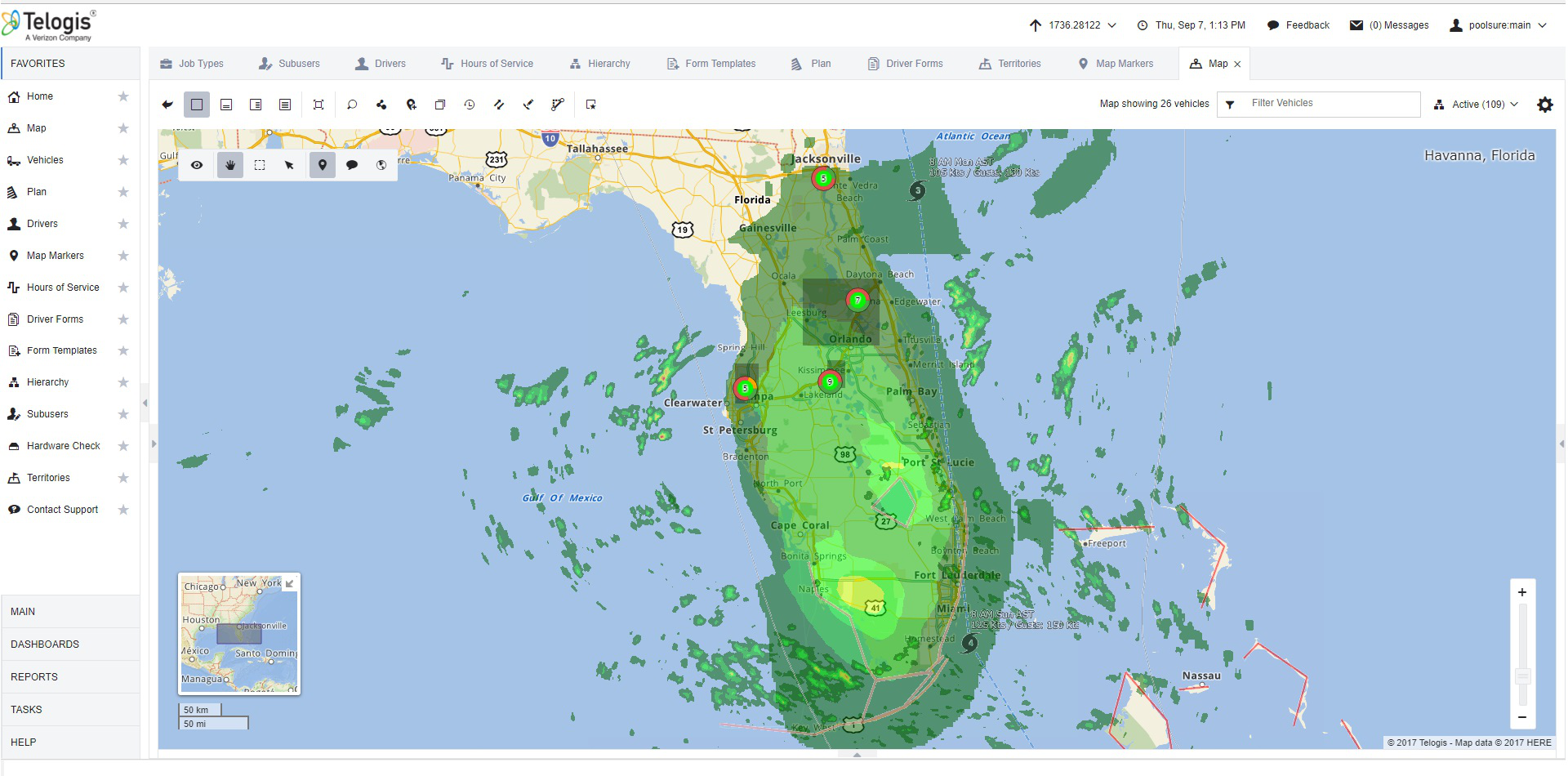 Telogis Being Used for Hurricanes