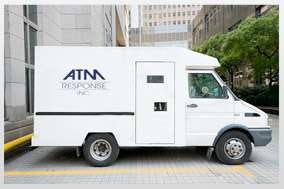 A man was seen on video stealing an ATM Response van loaded with $1.8 million in cash. No arrests have been made.