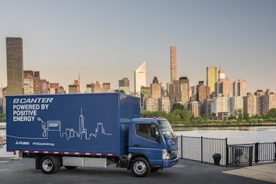 Mitsubishi Fuso’s eCanter, the first all-electric truck in series production, celebrates its global launch today in New York City. UPS will become the first company in the U.S. to deploy the trucks.