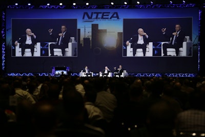 NFL greats Terry Bradshaw and Howie Long were among the speakers this past March at The Work Truck Show 2017.