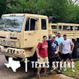 Nick Sissa, far left, was honored recently on the Today Show for rescuing over 300 people in Texas following Hurricane Harvey.