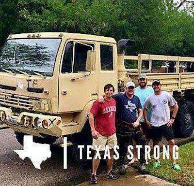 Nick Sissa, far left, was honored recently on the Today Show for rescuing over 300 people in Texas following Hurricane Harvey.