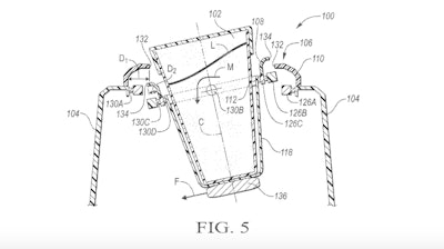 Ford’s new cup holder design was recently published by the U.S. Patent Office.