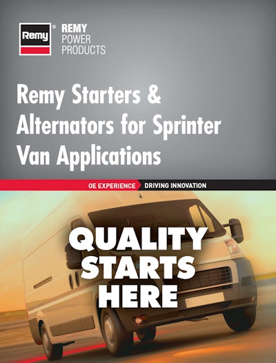 Remy Power Products alternator part numbers Sprinter van applications