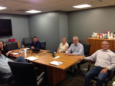 Rob Getz (far right) says Fleetworthy is working with like-minded customers who want to go beyond compliance to improve truck safety.