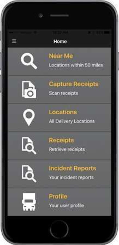 Smartphone screen view