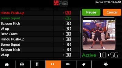 RollingStrong’s new Driver Wellness app includes workout videos tailored to the job demands and lifestyles of professional drivers.