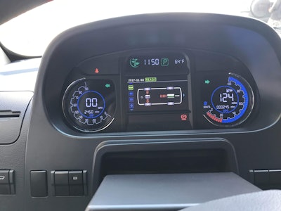 The all-digital Chanje instrument cluster offers a wealth of vehicle status information.