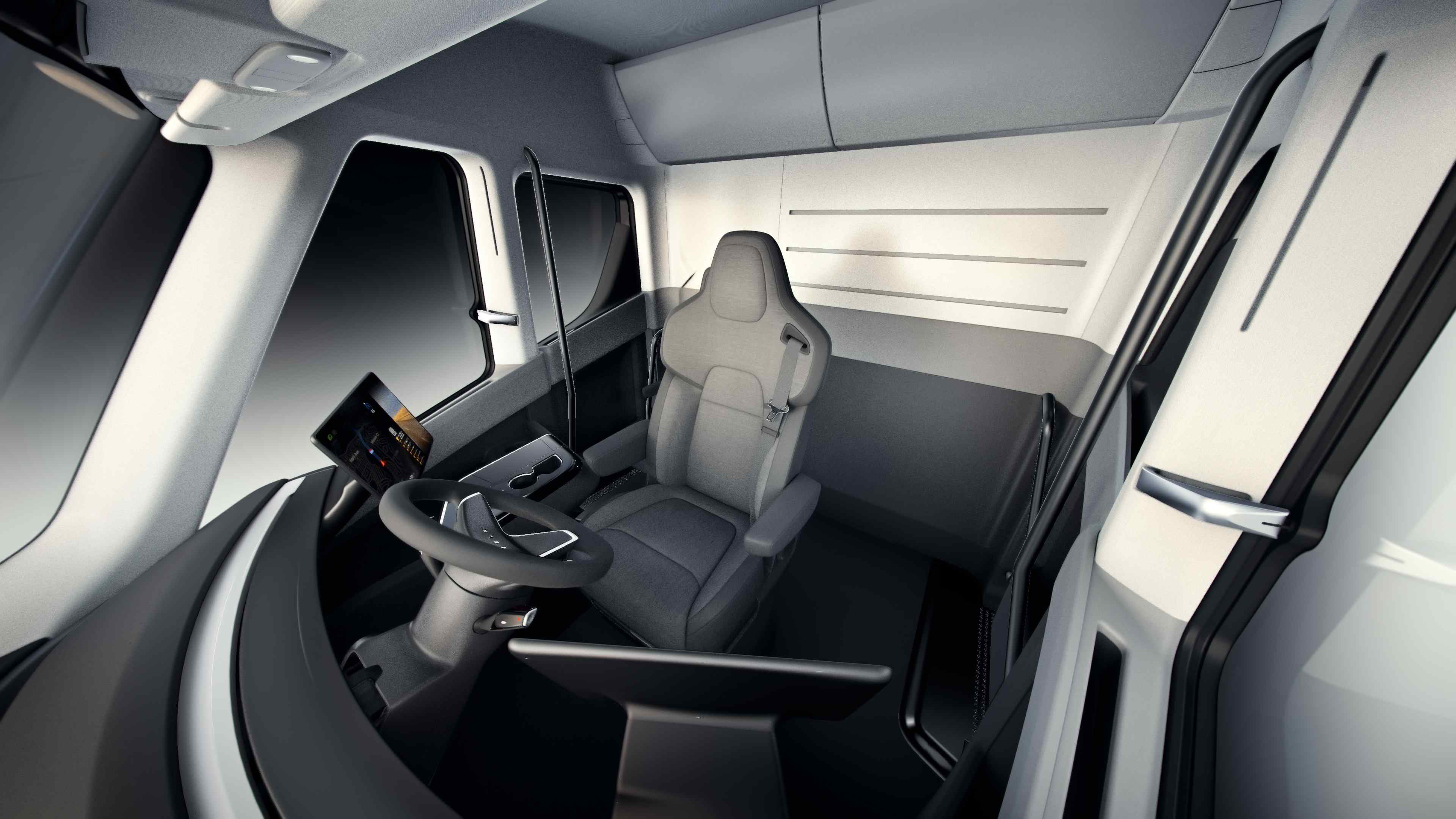 Interior of Tesla Semi-Truck