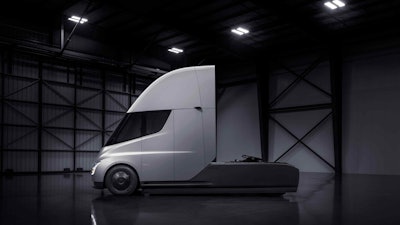Tesla unveiled its Semi Class 8 tractor in November, boasting up to a 500-mile range fully loaded.