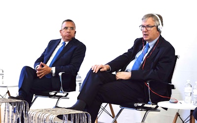 Flavio Rivera, head of Daimler Trucks Mexico, and Martin Daum, head of Daimler Trucks global trucks business, spoke Wednesday about the challenges facing the Mexican truck market in a press event held at the Expo Transporte in Guadalajara, Mexico.