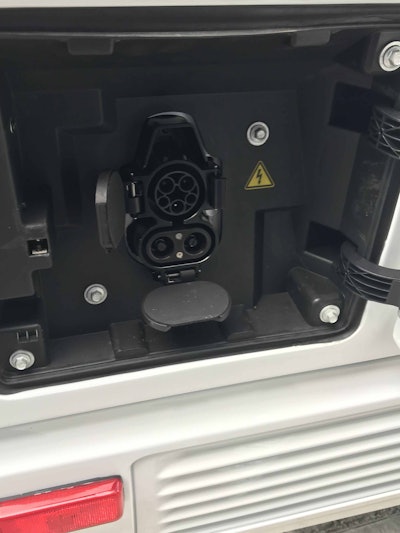 The V8070 features a 7.2 kW onboard charger and standard SAE J1772 connector.