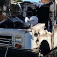 USPS vehicle fire