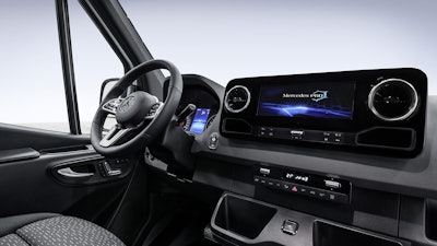 A rendering of the new Sprinter’s dashboard.