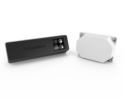 The Blackberry Radar platform uses a self-contained unit with internal sensors.