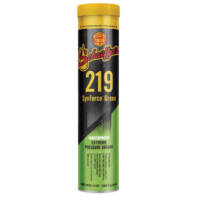 Schaeffers 219 Synforce Green Heavy Machinery Lubricant 2018 02 05 11 12