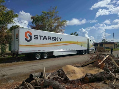 In September, Starsky Robotics completed the longest end-to-end autonomous trip on record, hauling Hurricane Irma recovery aid, including water, 68 miles through Florida with a person in the cab but without their intervention.