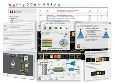 A collage of various JPRO screen options.