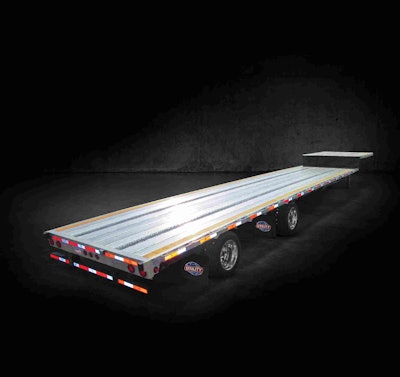 Utility Trailer Manufacturing Co. lightweight 4000AE Drop Deck flatbed trailer