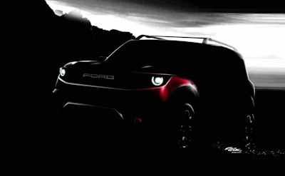 A concept rendering of the yet-to-be-named small off-road SUV Ford has in the works.