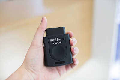 FordPass SmartLink enables owners of non-modem-equipped 2010-17 Ford vehicles to extend the range of their key fob to their smartphone; it provides a Wi-Fi hotspot, plus vehicle health, security and location alerts