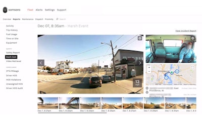 Samsara shows which drivers are safe and who needs more training. Its Safety Inbox surfaces safety events that need to be reviewed.