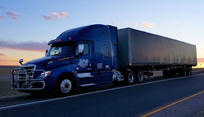 Smokey Point Distribution semi truck and trailer