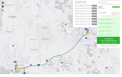 The Internet-based dispatch system from BOLT has a visual planning screen that brings information together from multiple sources.
