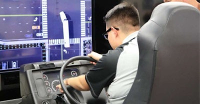 To prep them for careers as truck drivers, seniors at Patterson High School in Patterson, Calif., can take classroom instruction and experience 20 hours on a driving simulator, followed by free behind-the-wheel training, to obtain their intrastate CDL.