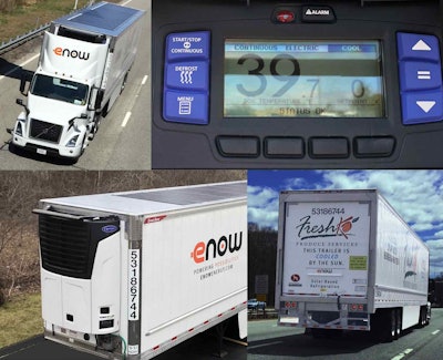 E Now All Electric Reefer Trailer On The Road