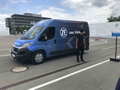 ZF’s electrically driven Innovation Van utilizes the finer points of an electric powertrain and couples them with advanced autonomous technologies, using a smart algorithm that takes into account customer requests in real time while also calculating the most efficient delivery route.