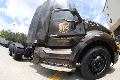 UPS semi truck