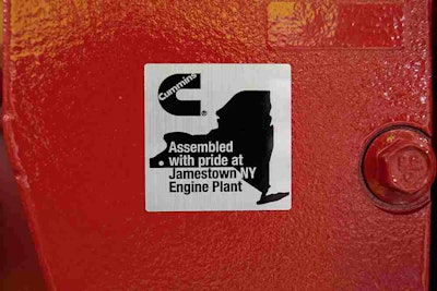 Cummins: Assembled with pride at Jamestown, NY Engine Plant