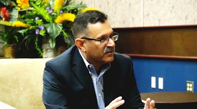 Ray Martinez, pictured during an interview with CCJ staff in March. Martinez spoke with CCJ via phone on Tuesday.