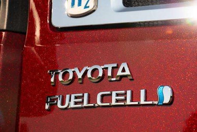 Toyota Fuel Cell logo on truck