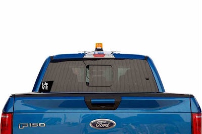 Tailgate view of Ford F-150 truck