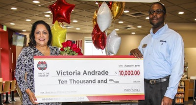 Victoria Andrade is this year’s grand prize winner in Pilot Flying J’s Road Warrior contest (PFJ photo)
