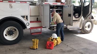 Gulf Power in Pensacola, Fla. is sending dozens of personnel today to help in the Carolinas in anticipation of power outages expected this week from Hurricane Florence.