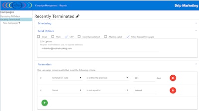 A feature in the SHIPS Recruiting platform from EBE Technologies lets users set up marketing campaigns for drivers.