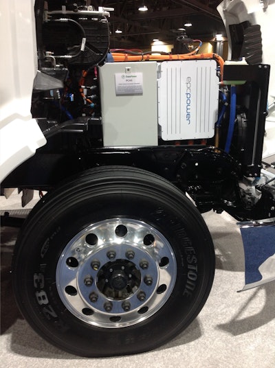 Yep, no valve train here. Definitely not your grandad’s Peterbilt. The iconic truck maker teamed up with TransPower to produce this Class 8 EV. Another picture of the truck is shown above.