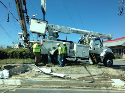Utility crews were so fast to respond and have been busy working around the clock to get Bay county’s power restored.