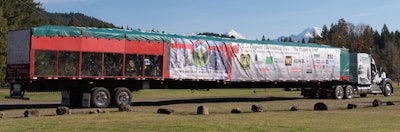 Semi-Truck Hauling Capitol Christmas Tree
